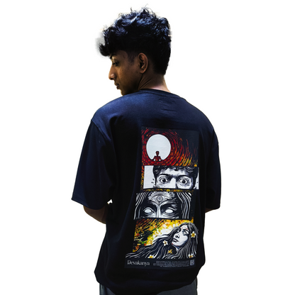 Devakanya Oversized Theyyam Art T-Shirt